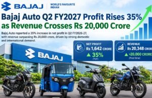 Bajaj Auto Q2 FY2027 Profit Rises 35% as Revenue Crosses Rs 20,000 Crore Q2-Bajaj.